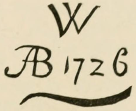 The W over ÆB, with the date 1726 mark as engraved in Chaffers 1891, page 471