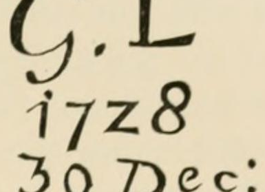 The G.L, 1728, 30 Dec: mark as engraved in Chaffers 1891, page 471
