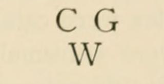 The C G above W mark of Leeds Pottery, as engraved in Chaffers 1891