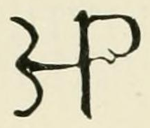 The HP in monogram mark as engraved in Chaffers 1891, page 186