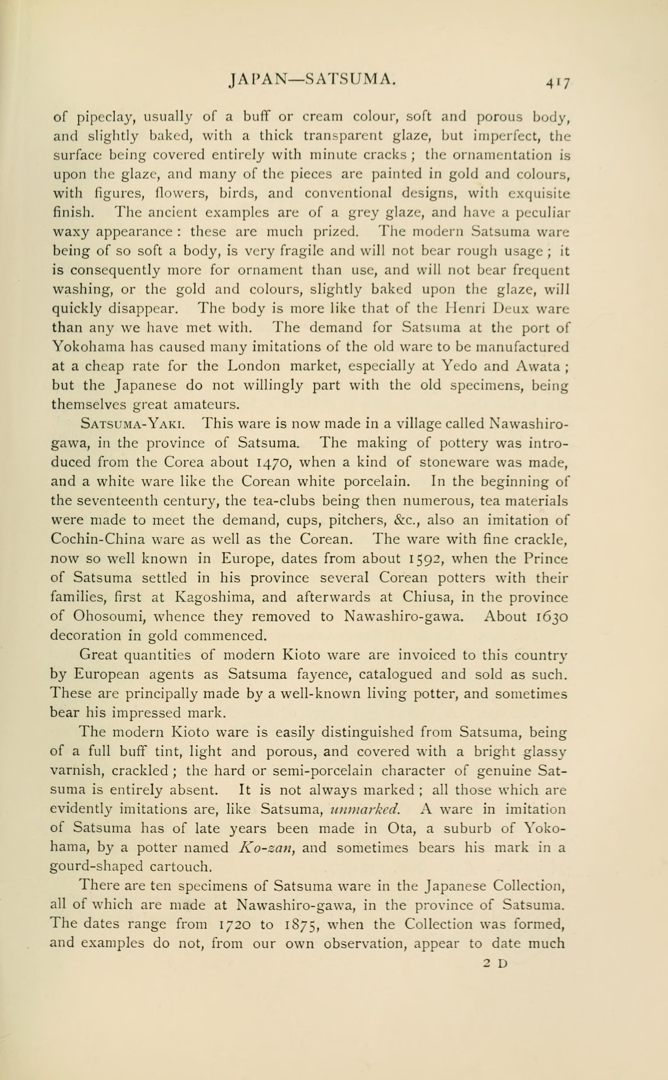 Page 417 of Chaffers 1891, the source for this entry
