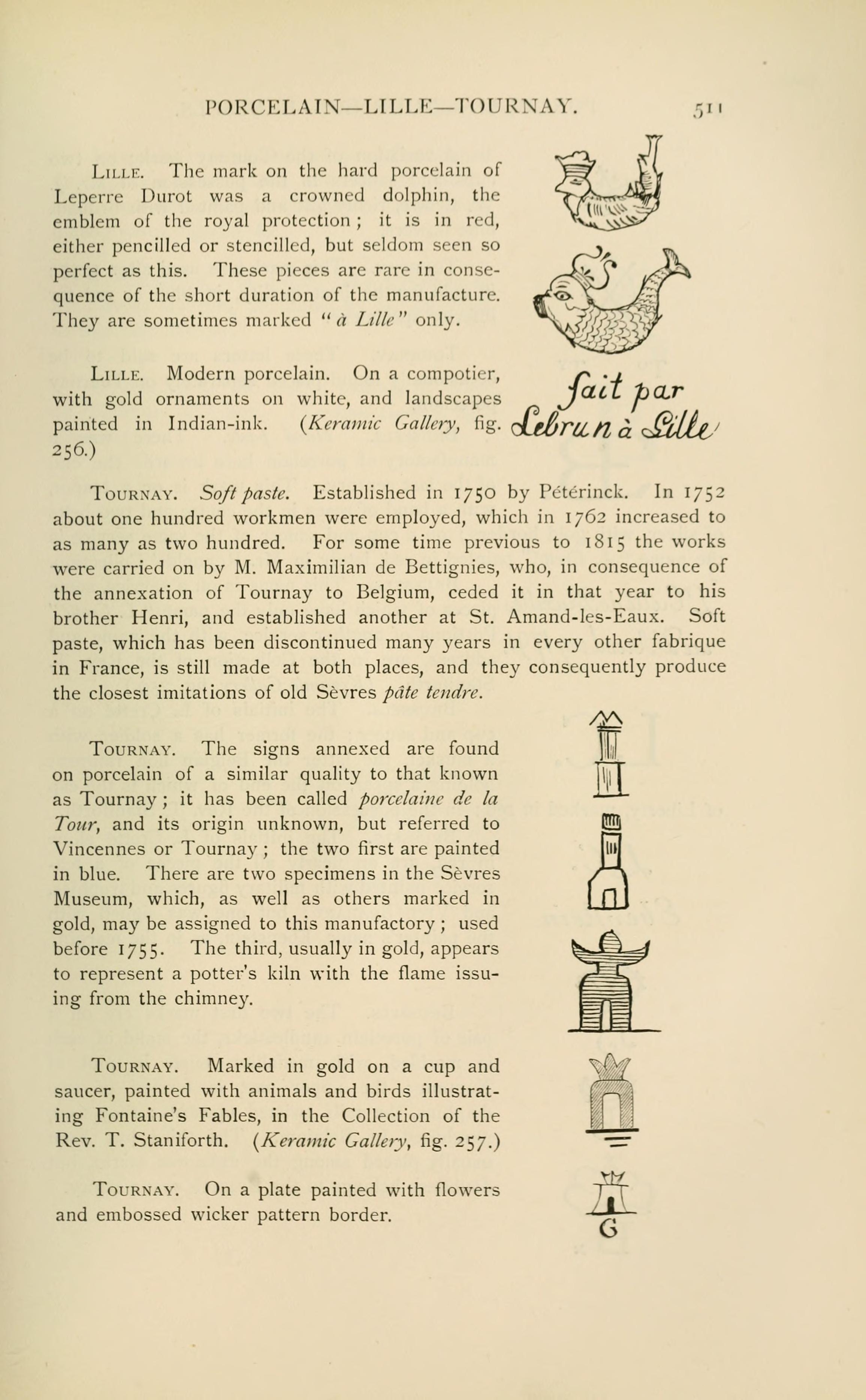 Page 511 of Chaffers 1891, the source for this entry